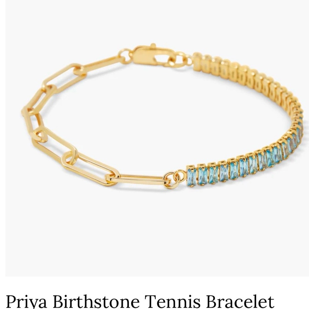 Brook & York Priya Birthstone Tennis Bracelet